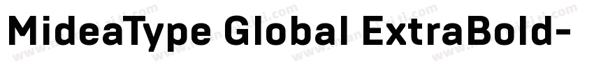 MideaType Global ExtraBold字体转换
